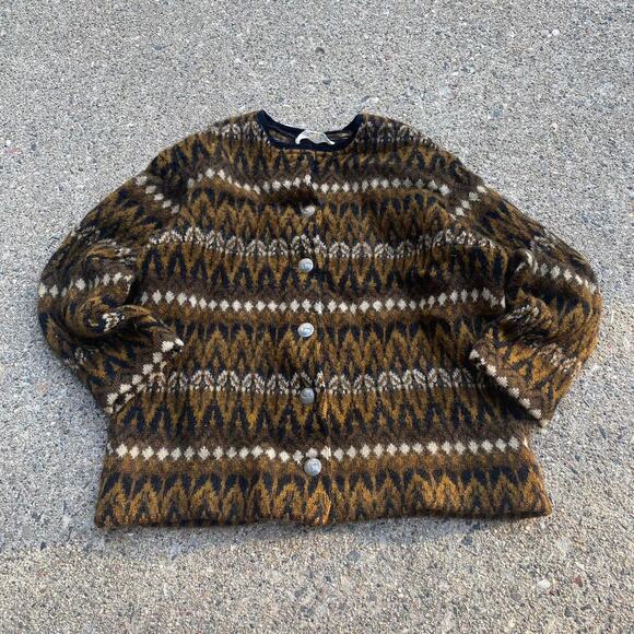 Other Sweaters - Vintage 60s Brown Iceland Hans Heitsch Lamb Wool Sweater